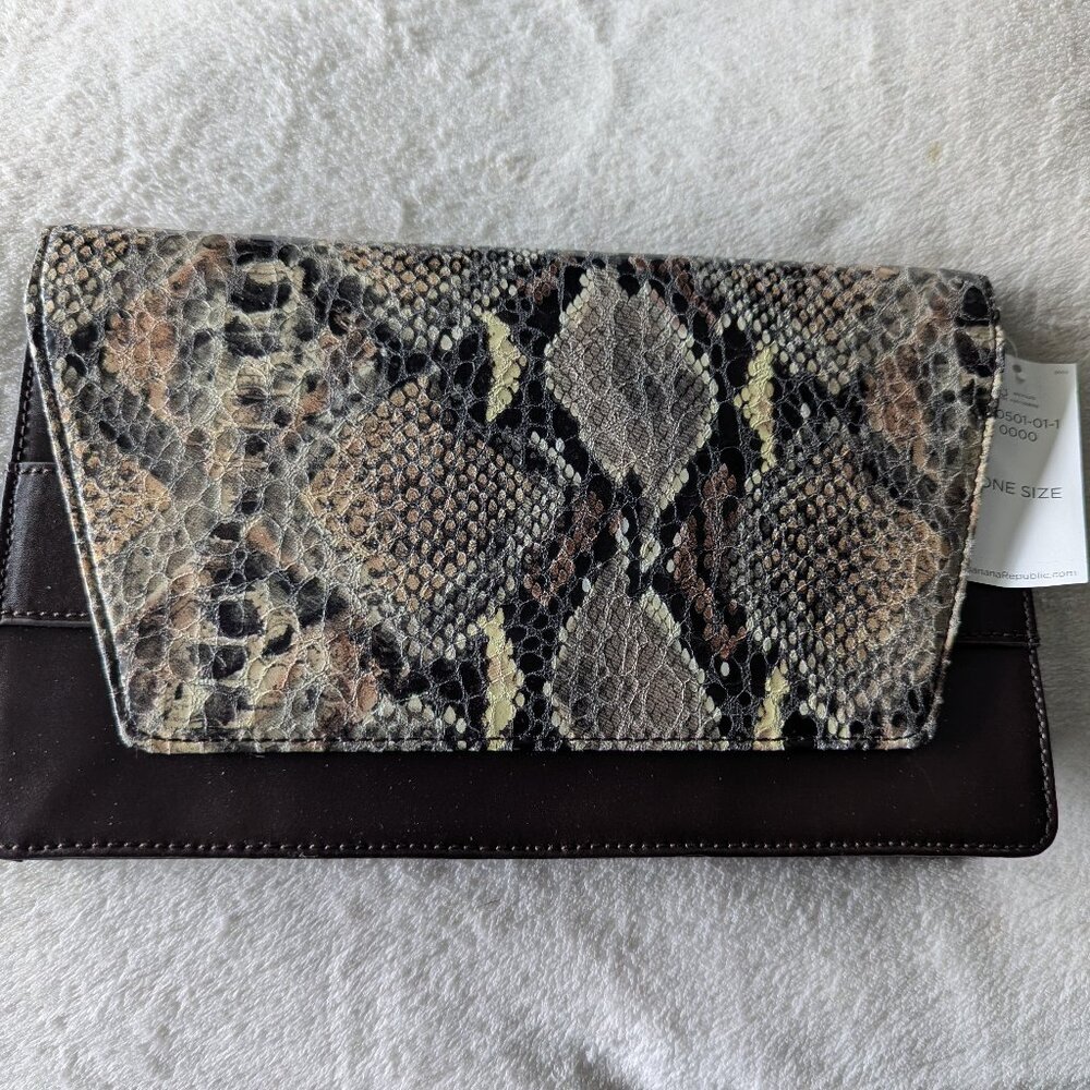 Banana Republic Clutch - Faux Snake Skin - NWT
